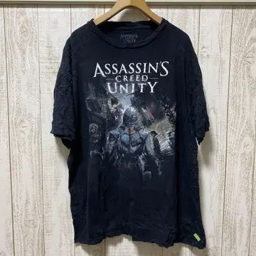 어쌔신 크리드 UNITY 티셔츠 XL 블랙 얼룩 있음