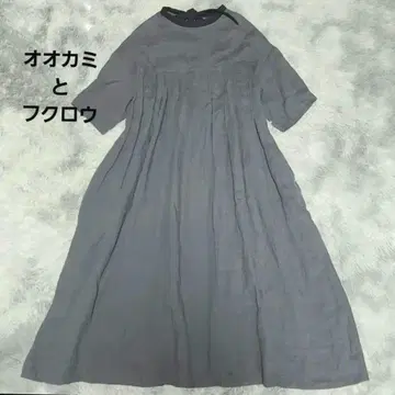 늑대와 올빼미 늑대와 안개를 헤치는 루비 원피스 린넨 22SS