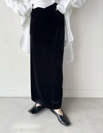 SELECT MOCA by SON 벨로아 I 라인 롱 스커트