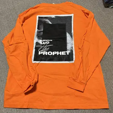Survive Said The Prophet 롱 티셔츠 오렌지(XL)