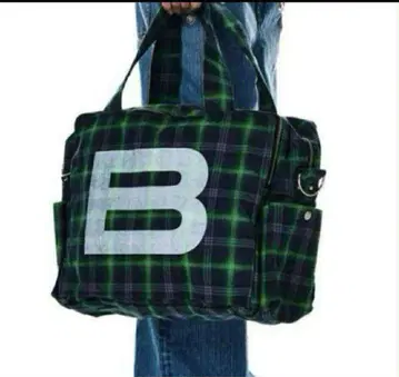 새상품 BEEDEN BIG B LOGO BAG CHECK