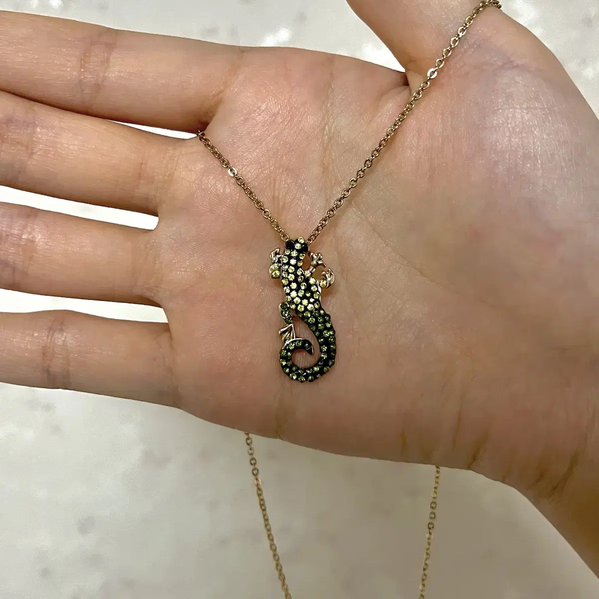 Vintage Chameleon Necklace