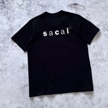 Wtapa X Sacai 티셔츠 반팔 셔츠 블랙