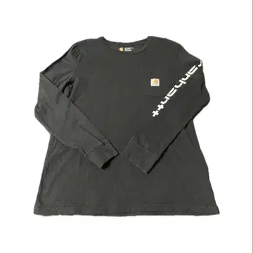 칼하트 롱 T 셔츠 블랙 검정