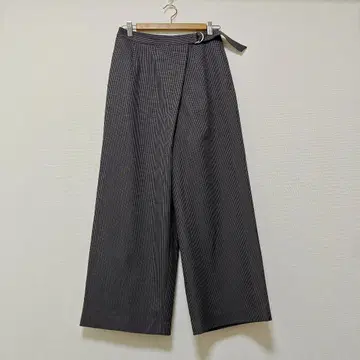 미사용 내추럴 뷰티 베이직 와이드 팬츠 벨트 포함 M