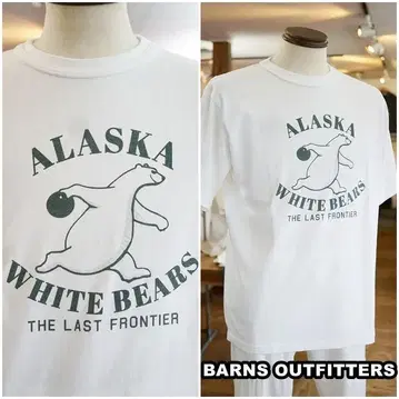 BARNS 반스 아웃피터스 반팔 프린트 티셔츠 25282 XL