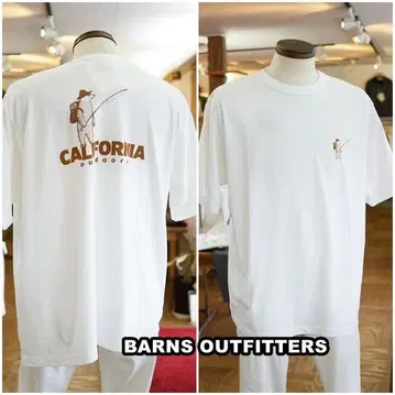 BARNS 반스 아웃피터즈 반팔 프린트 티셔츠 25296 XL