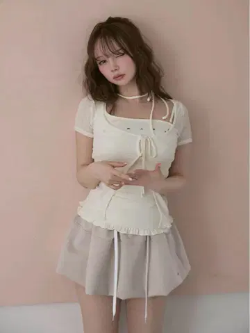 클레어 세트 톱 AM1335