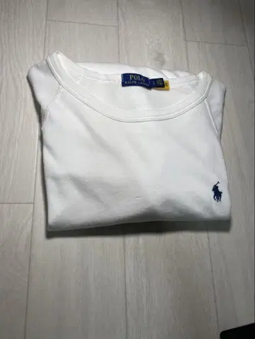 폴로 랄프 로렌 화이트 긴팔 피케 셔츠