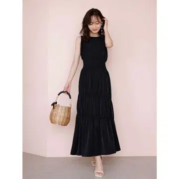 애뉴언스 허리 쉐어링 원피스