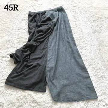 45R 인디고 튜닉 풀오버 티셔츠 도킹 이소재