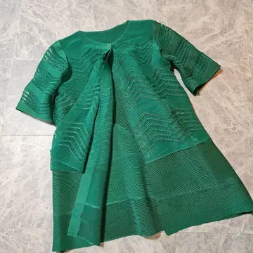 플리츠 편안하고 세련된 가디건