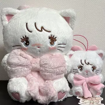 mikko characters 안아주는 리본 봉제 인형 마스코트 무스