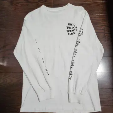 ANTI SOCIAL SOCIAL CLUB 긴팔 셔츠 M 화이트