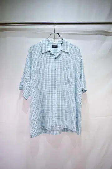 구제 의류 haggar 레이온 폴리 체크 셔츠 00s 90s 빈티지