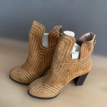Jeffrey Campbell 브라운 스웨이드 웨스턴 부츠