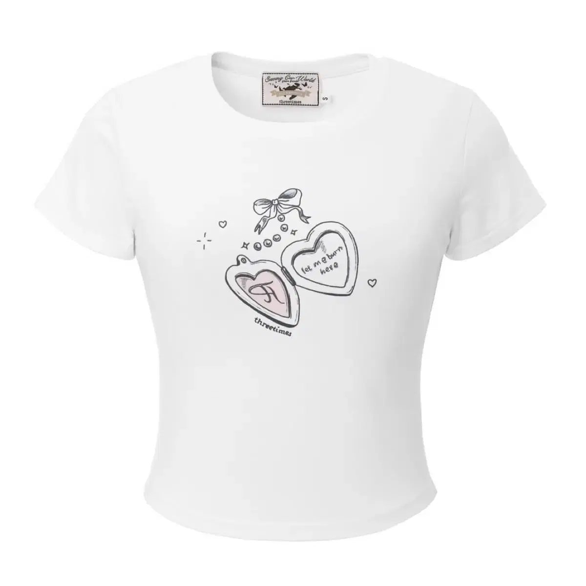【threetimes】Milky tht tee Tシャツ THREETIMES | 쓰리타임즈 Threetimes Milky tht tee #쓰리타임즈