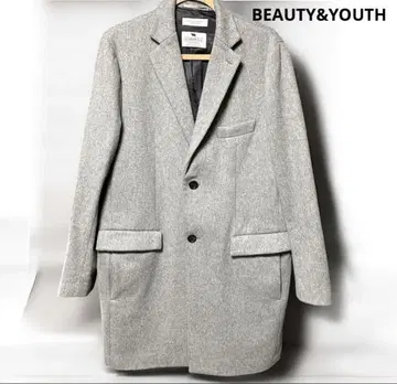 BEAUTY&YOUTH 체스터 코트 GARDENA 원단 그레이 XL