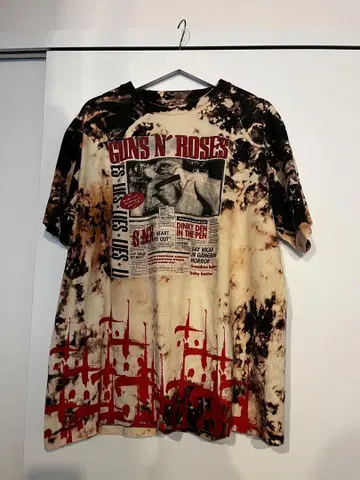 cvtvlist GUNS N' ROSES 블리치 티셔츠