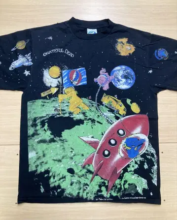 GRATEFUL DEAD L 우주 디자인 티셔츠