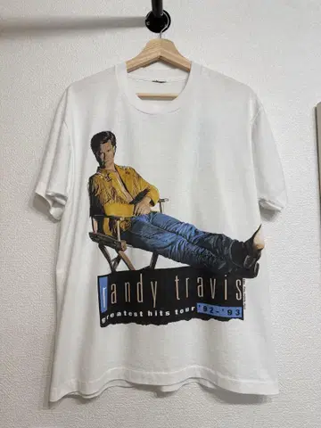 90's randy travis 그레이티스트 히츠 투어 티셔츠