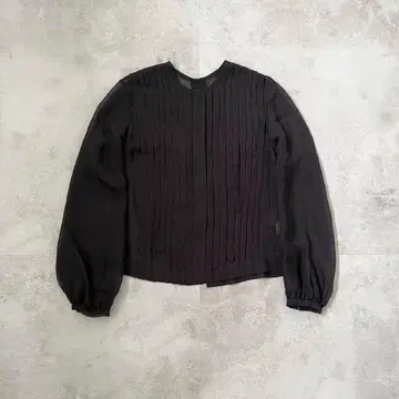 ARTS&SCIENCE 실크 쉬폰 핀턱 블라우스