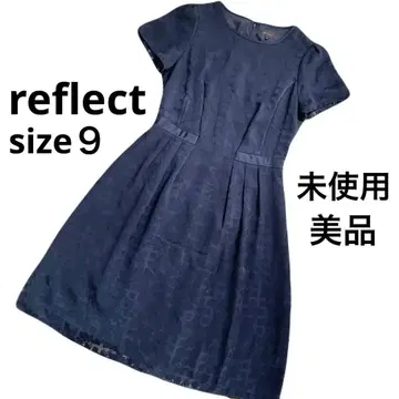 미사용 reflect 네이비 원피스 반팔 꽃무늬 포멀 고급 새상품급