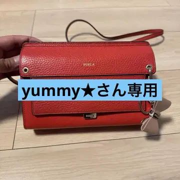 훌라 숄더백 지갑 레드
