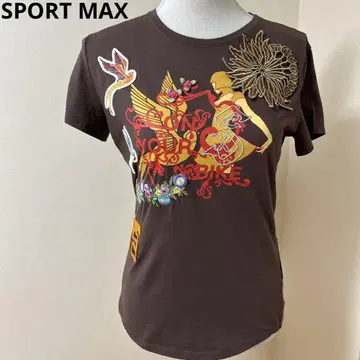 SPORT MAX Max Mara 자수 티셔츠