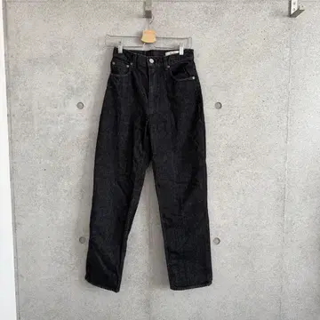 MOUSSY 블랙 스트레이트 데님 27인치
