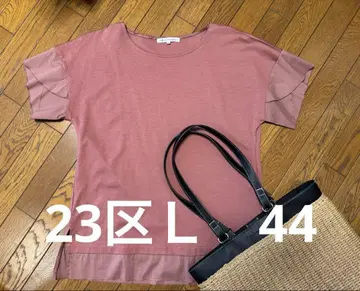 23구 L 프릴 소매 예쁜 티셔츠 44 사이즈 (13호) 새상품급