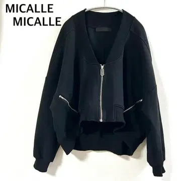 MICALLE MICALLE 미칼레 미칼레 맨투맨 크롭 블루종