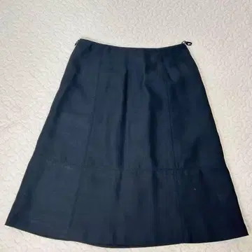 설문지 플레어 스커트 무릎 기장 사이드 지퍼 M a1546