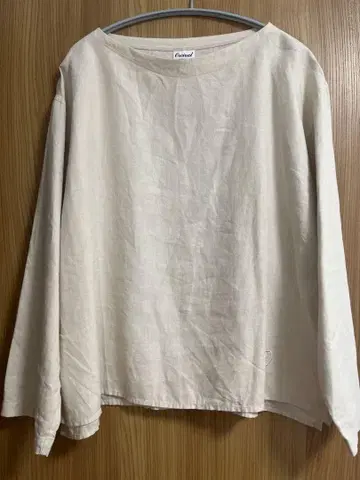 오르치발 린넨 블라우스 보트넥