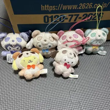 산리오 캐릭터 봉제 인형 6종 세트