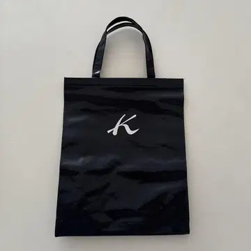 키타무라 kitamura A4 비닐 코팅 토트백 네이비 새상품급