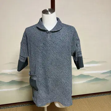 기모노 리메이크 병자 오비에서 둥근 카라 블라우스
