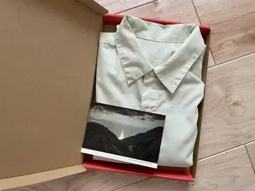 야마토미치 bamboo shirts 화이트 민트 유니섹스 S