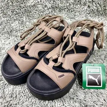 새상품 SNIDEL PUMA 콜라보 남성용 샌들 레이스 우먼 통굽