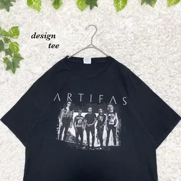 티셔츠 밴딩 락 구제 의류 빅 루즈 세련된 스트릿 artifas