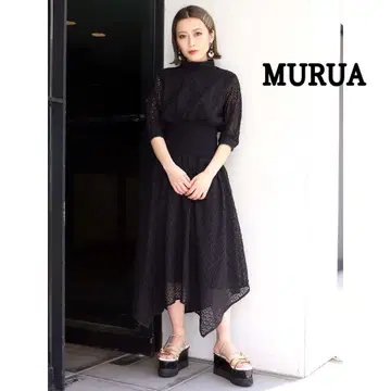 '새상품급' 코튼 레이스 플라워 원피스 MURUA 무루아
