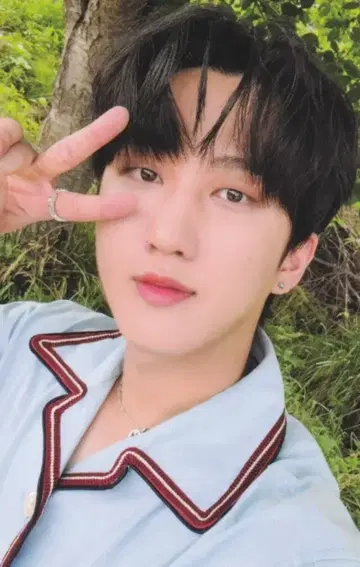 StrayKids FC 2기 혜택 Changbin 트레이딩 카드 파랑