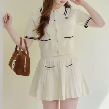 Olive des Olive/NICE CLAUP 니트 폴로 셋업