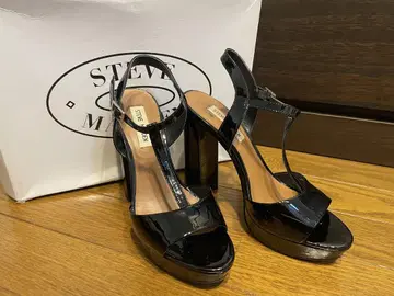 Steve Madden 블랙 하이힐 샌들