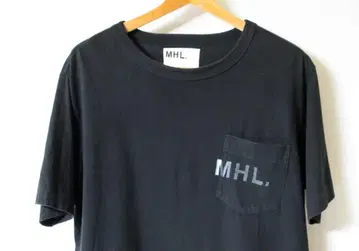 MHL. (마가렛 호웰) 로고 포켓 티셔츠 L 블랙