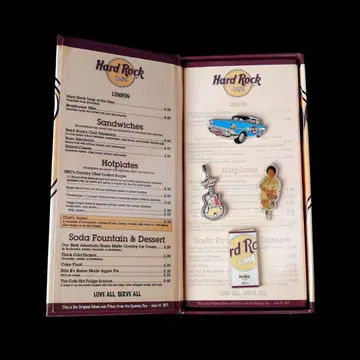 Hard Rock Cafe 하드 록 카페 30주년 메뉴형 핀 배지