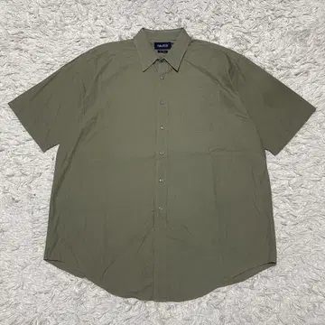 nautica 노티카 반팔 셔츠 무지 카키 여름옷 레귤러 카라