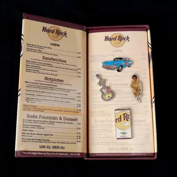 Hard Rock Cafe 하드 록 카페 30주년 메뉴형 핀 배지