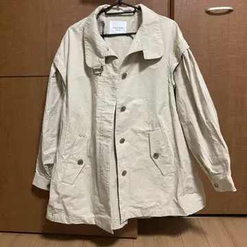 FREAK'S STORE 숏 볼륨 코트 스프링 코트 베이지