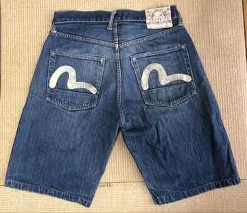 에비수 EVISU LOT2001 데님 숏팬츠 W32 하프